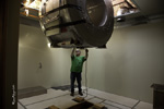 <strong>MRI Magnet Arrives at MCDH</strong><br /> All news doesn’t have to be bad. Here, the magnet for the MRI system for the new diagnostic imaging system at Mendocino Coast District Hospital is being lowered by crane into the new building.